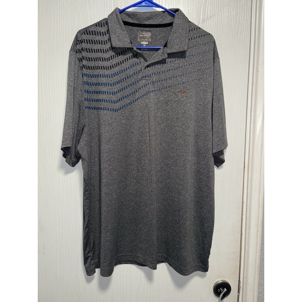 Men's -‎ XLarge Greg Norman - For Tasso Elba - Gray Golf Polo Shirt
